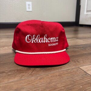 Oklahoma Sooners Red Rope Hat Adjustable